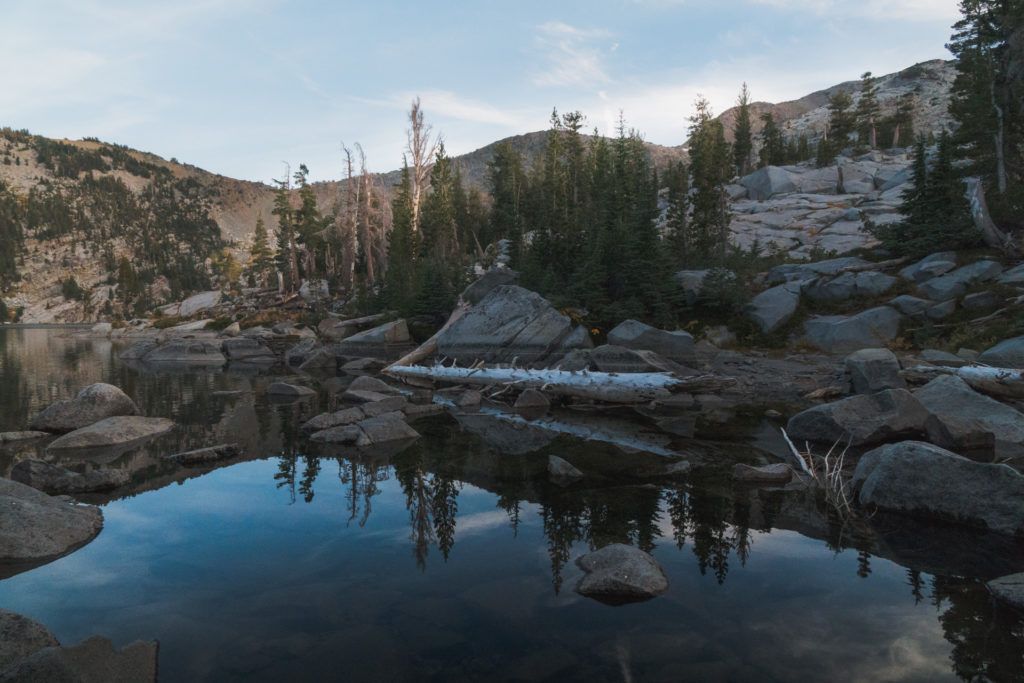 camping in California Desolation Wilderness