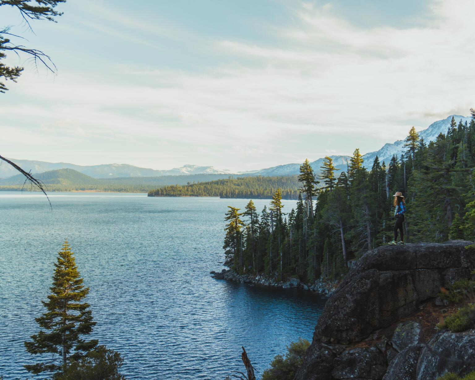 hiking around Lake Tahoe California