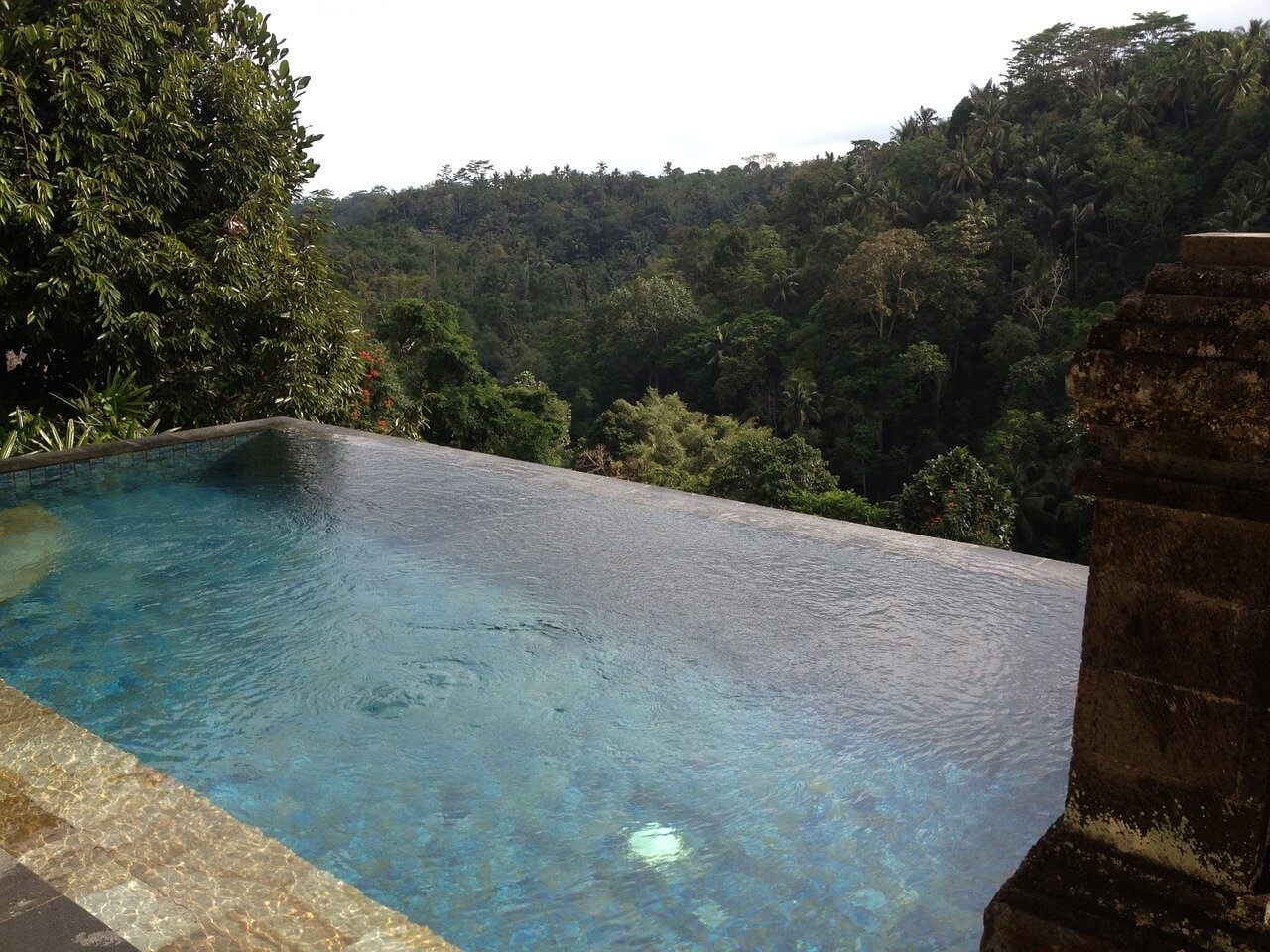 Swim in an infinity pool