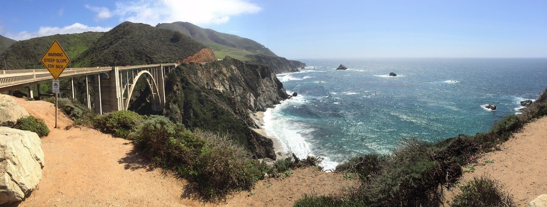 A beautiful vista of Big Sur's coast ripe for camping