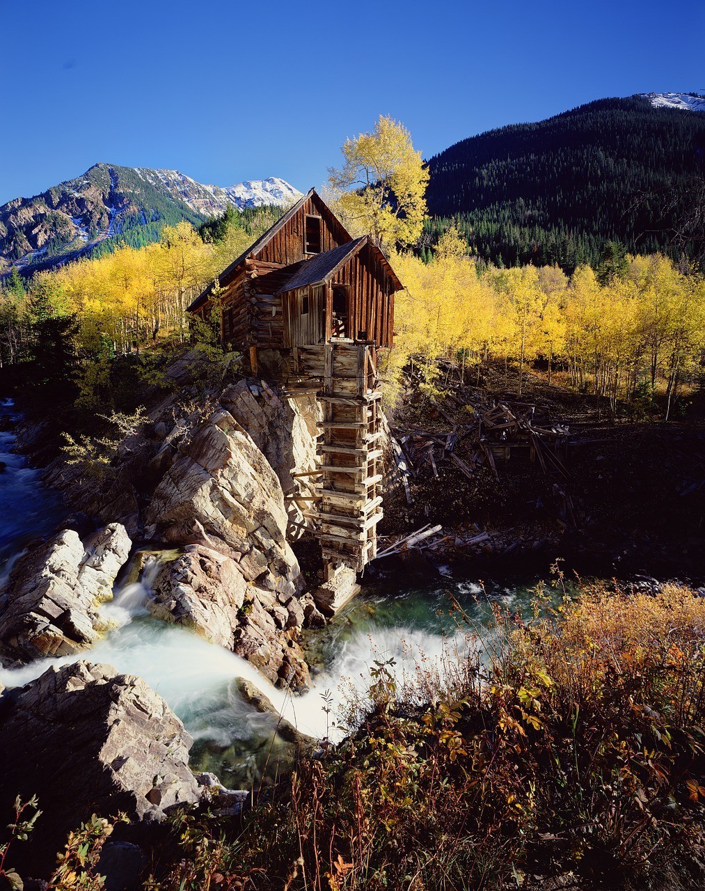 crystal mill colorado in autumn