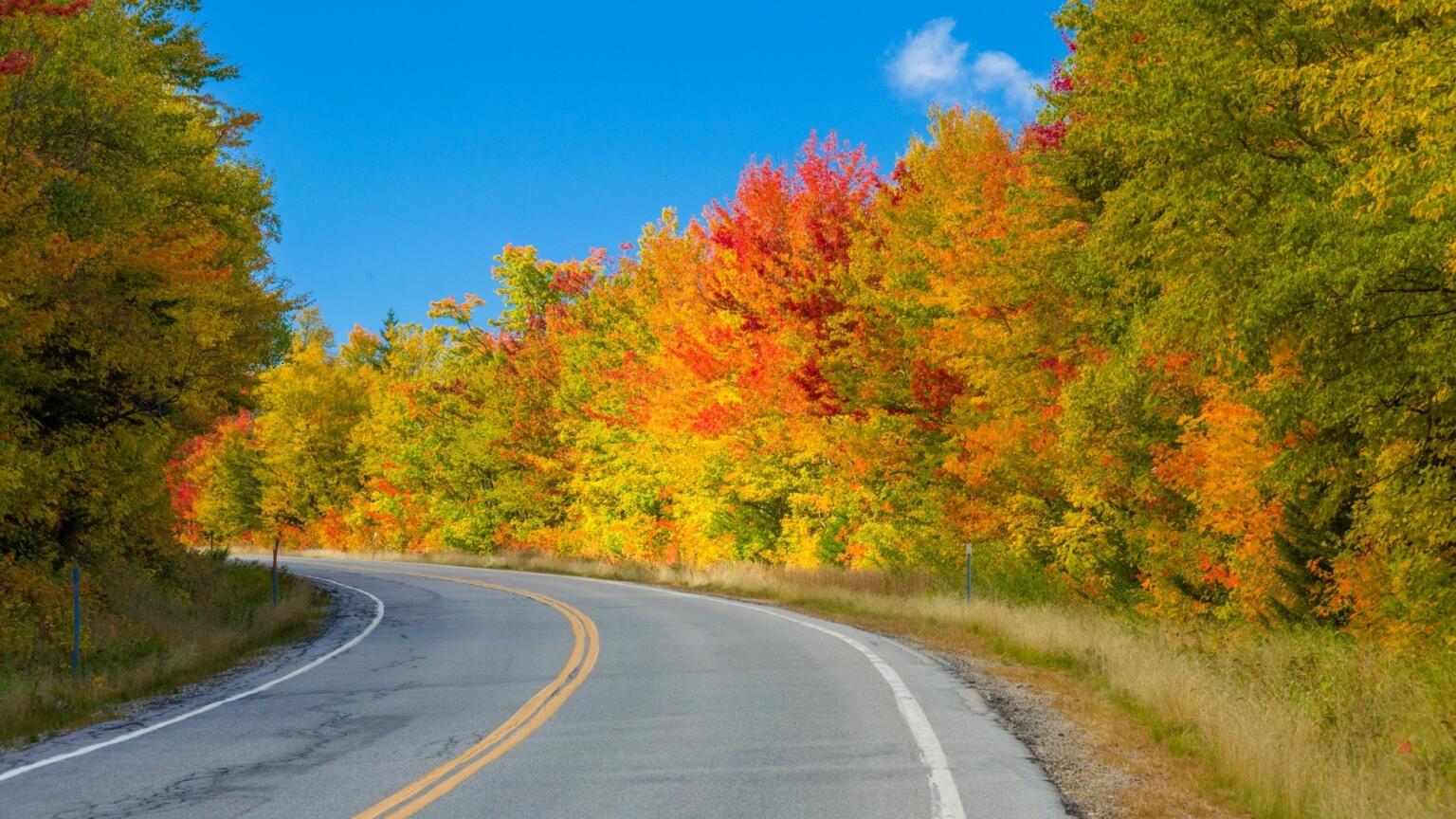 fall foliage drive in new england