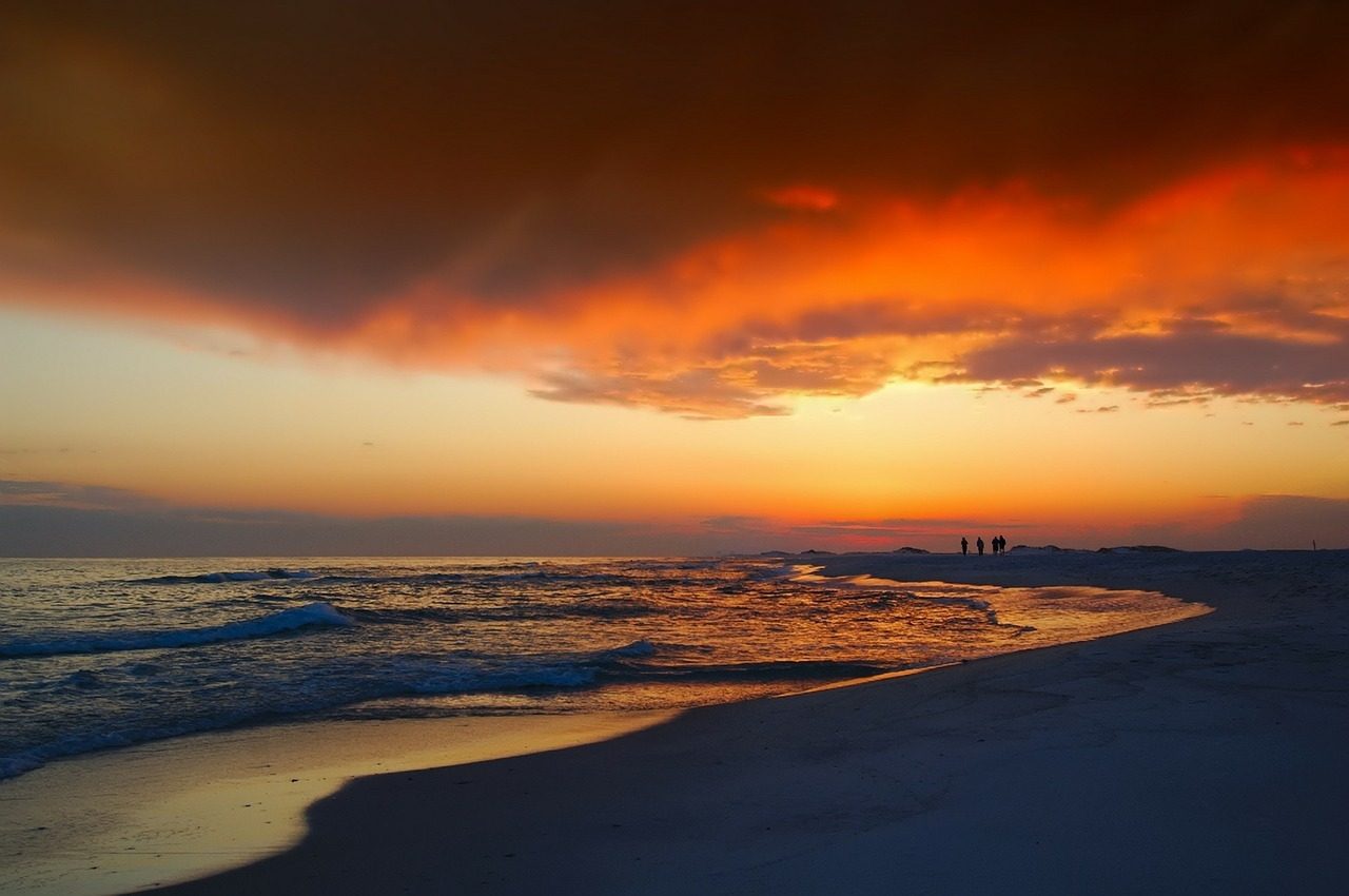 florida coast beach sunset