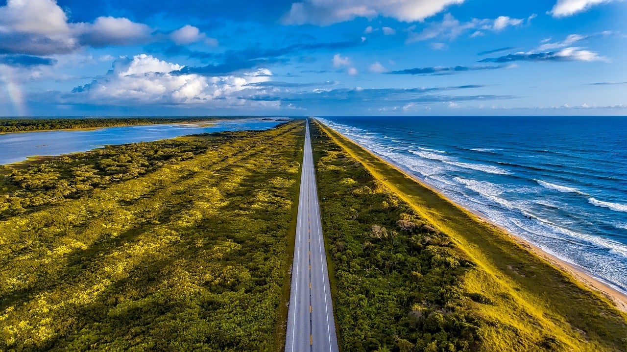 Road trip on the florida coast