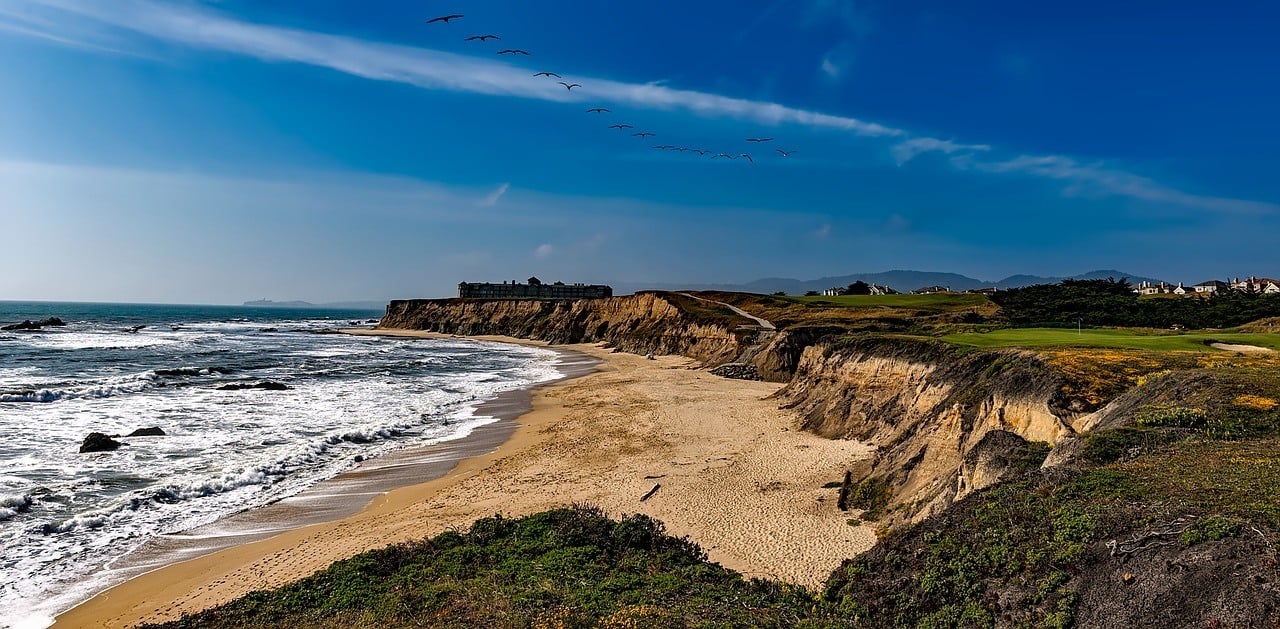 Half Moon Bay beaches in california