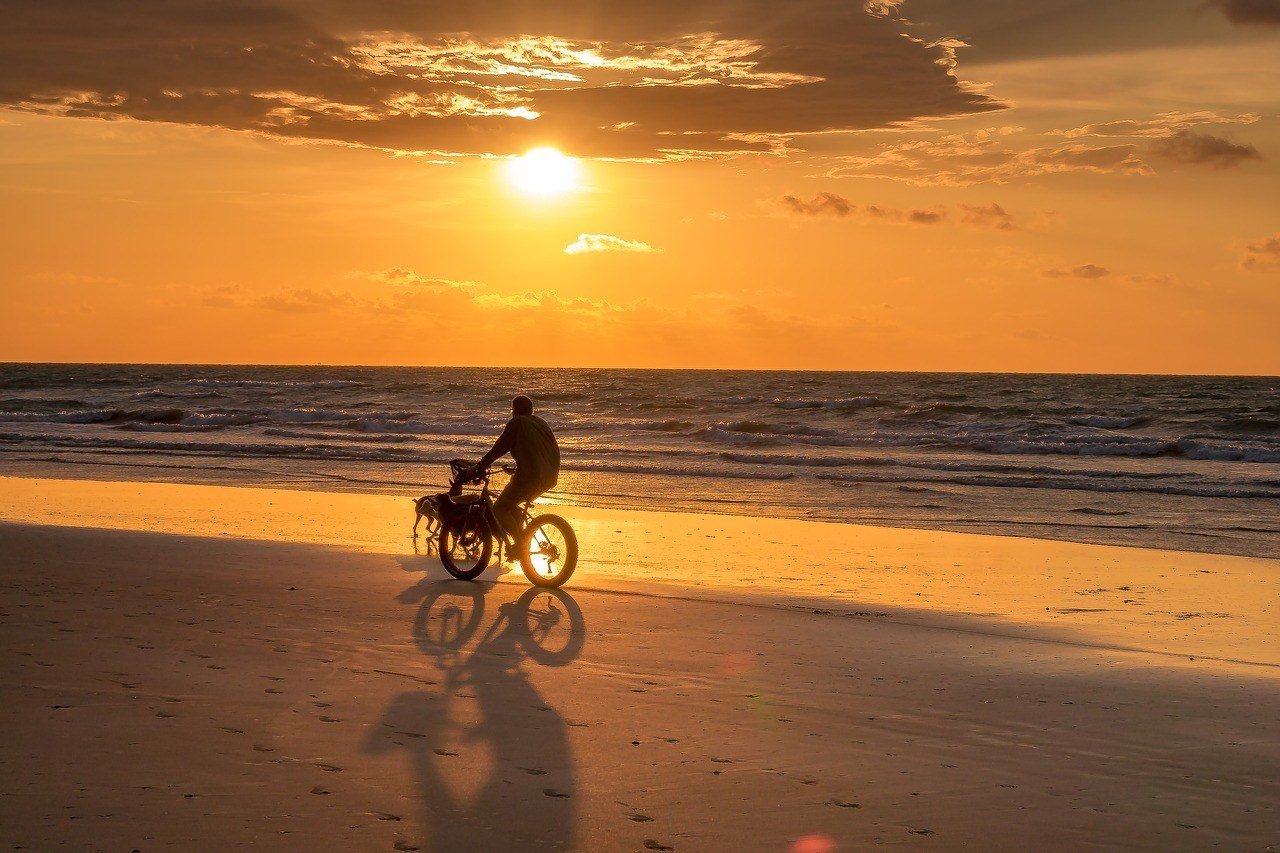biking on beach darwin australia