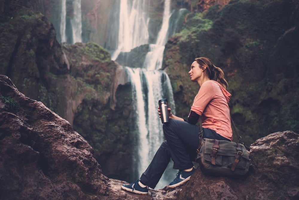 A female tourist safe in Morocco