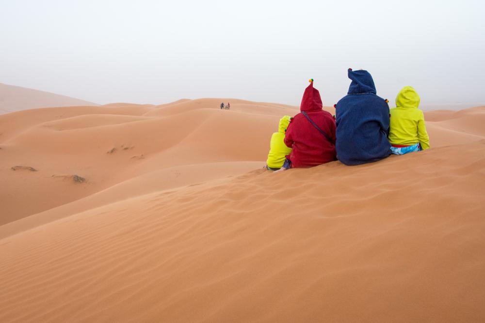 A family safe in Morocco's desert