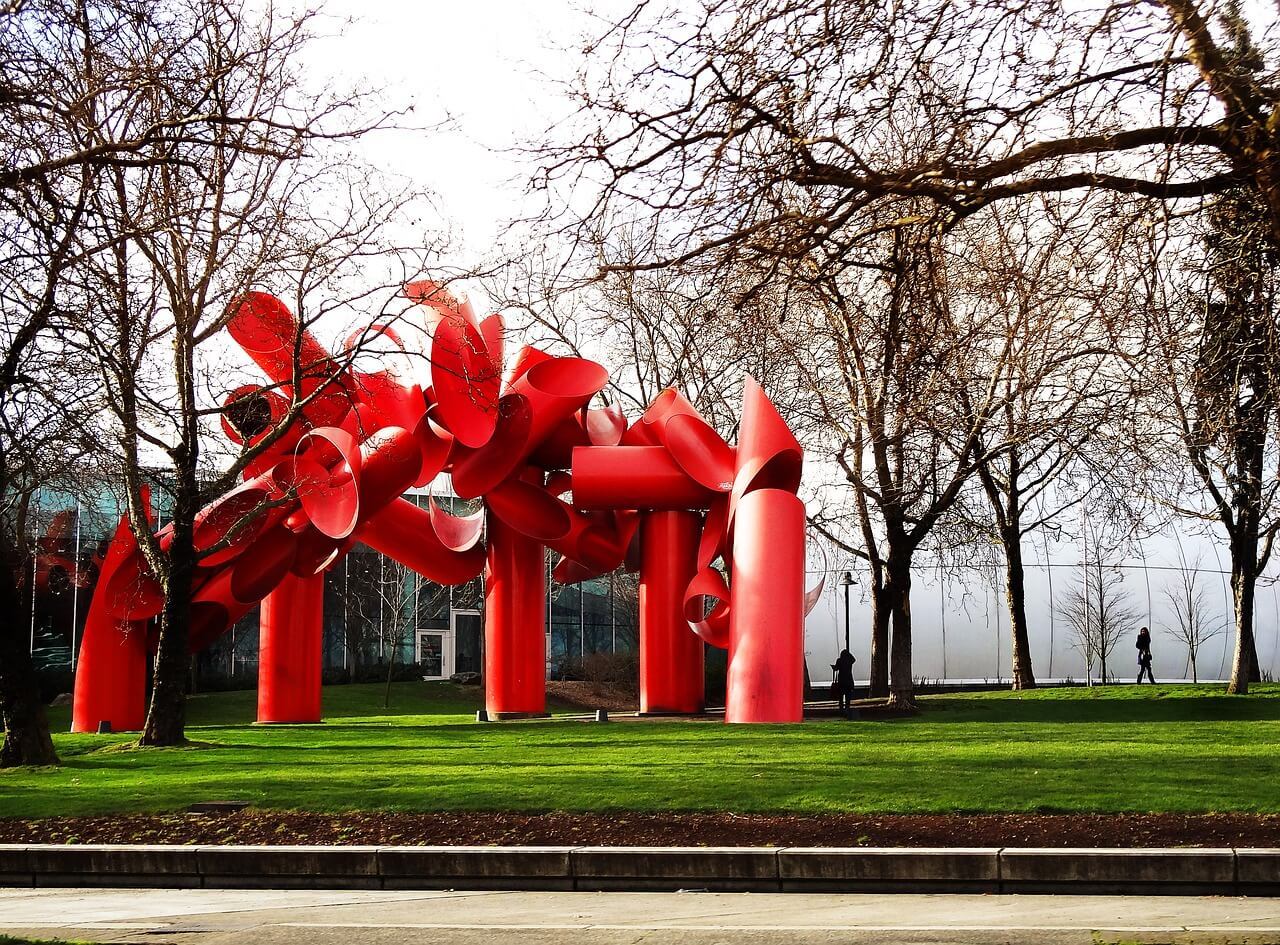 olympic sculpture park in Belltown Seattle