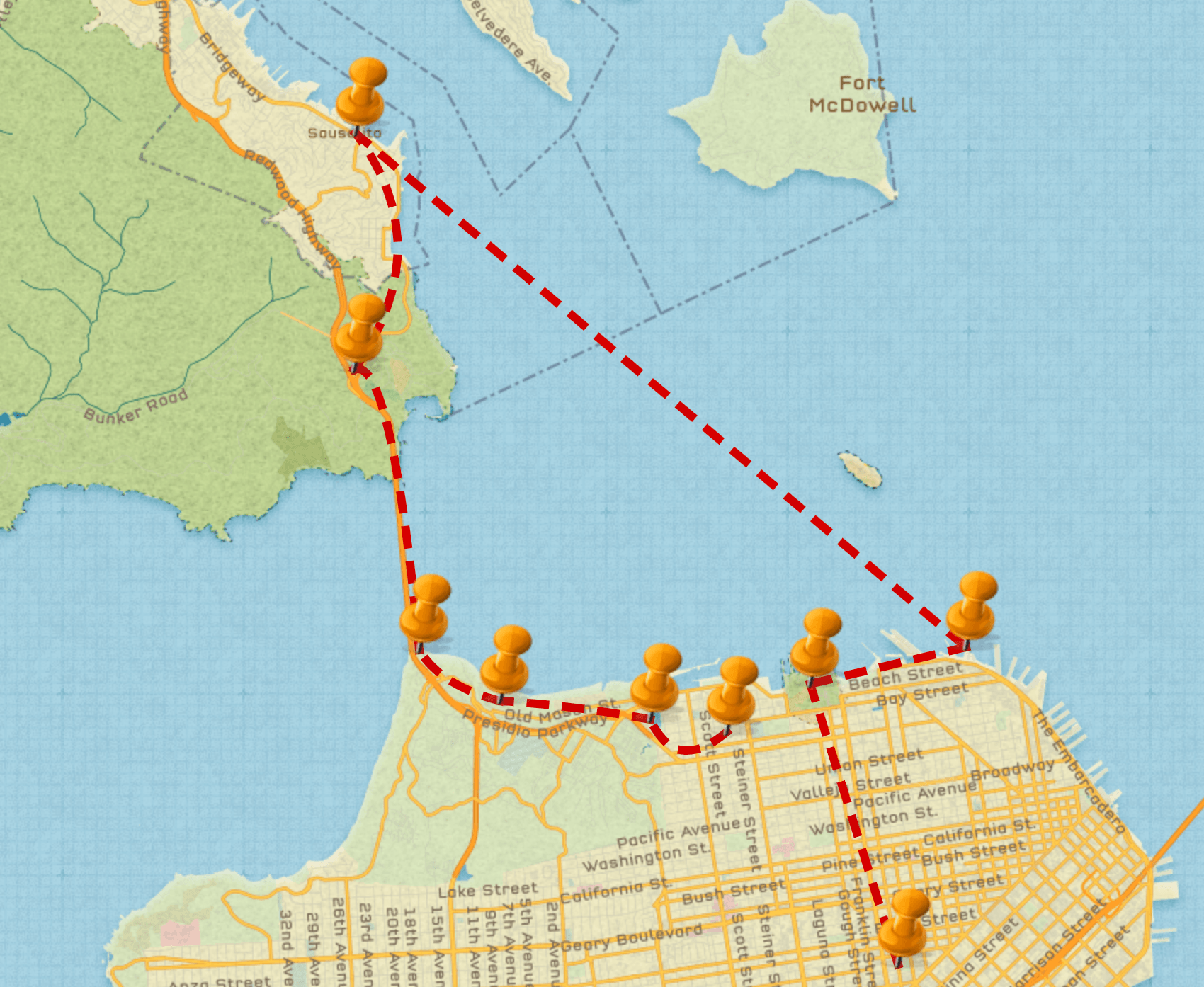 Day 1 in San Francisco Itinerary