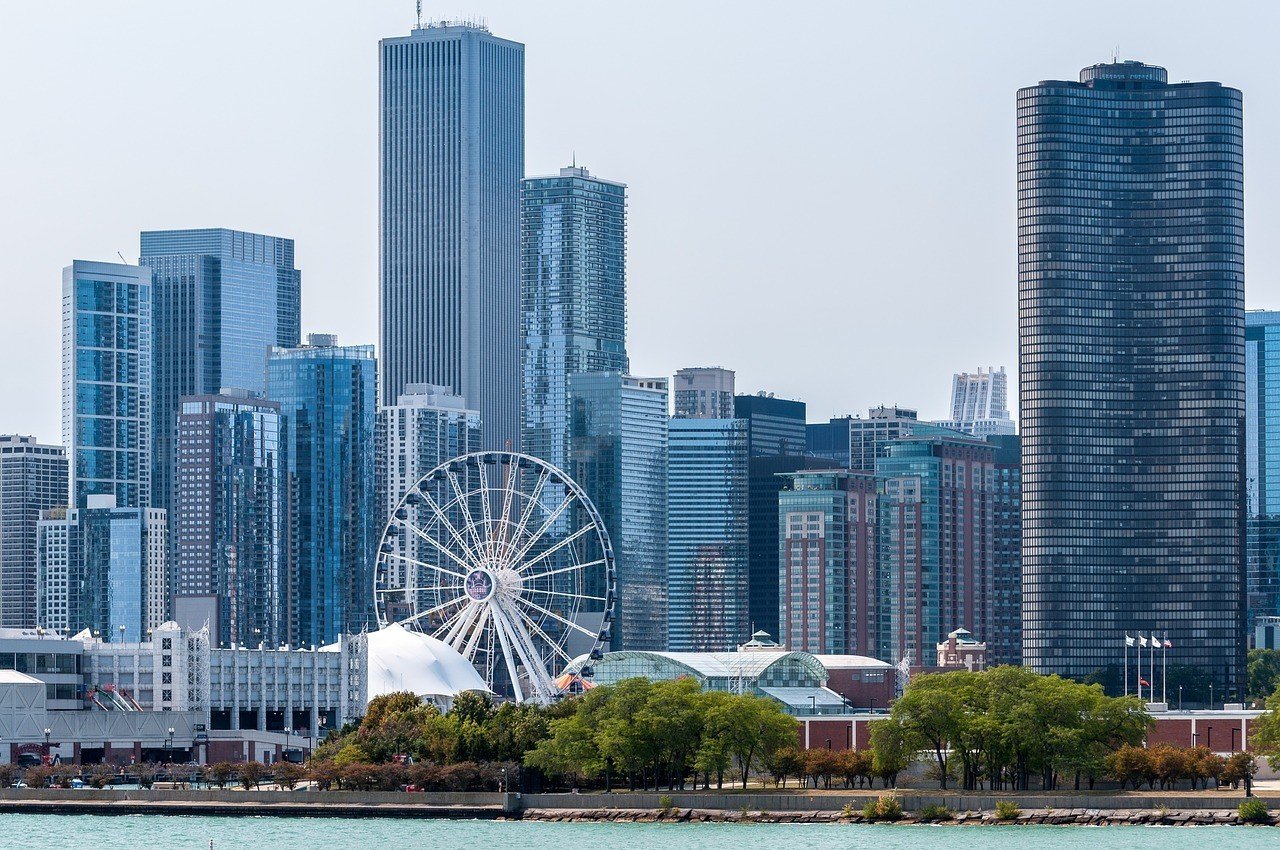 View of Streeterville, Chicago from the water