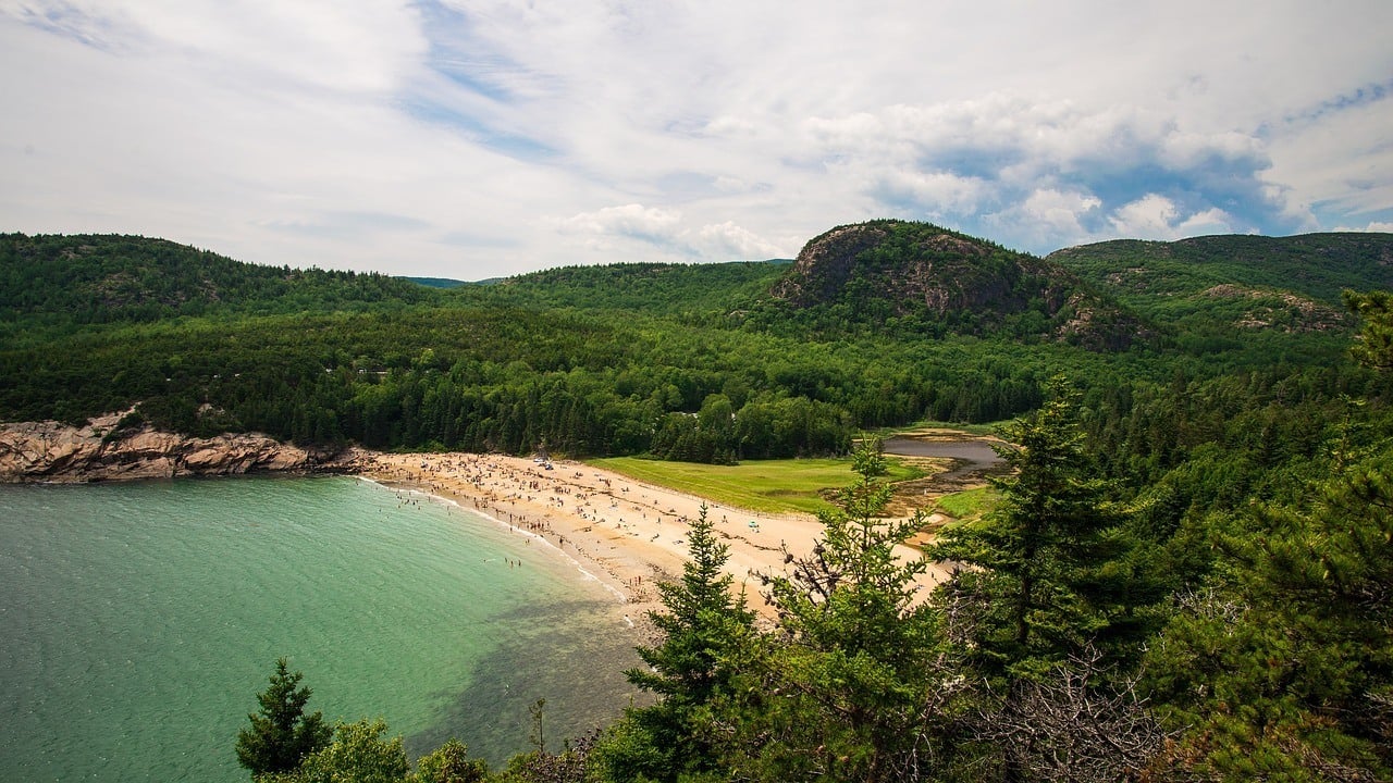 acadia national park maine beach