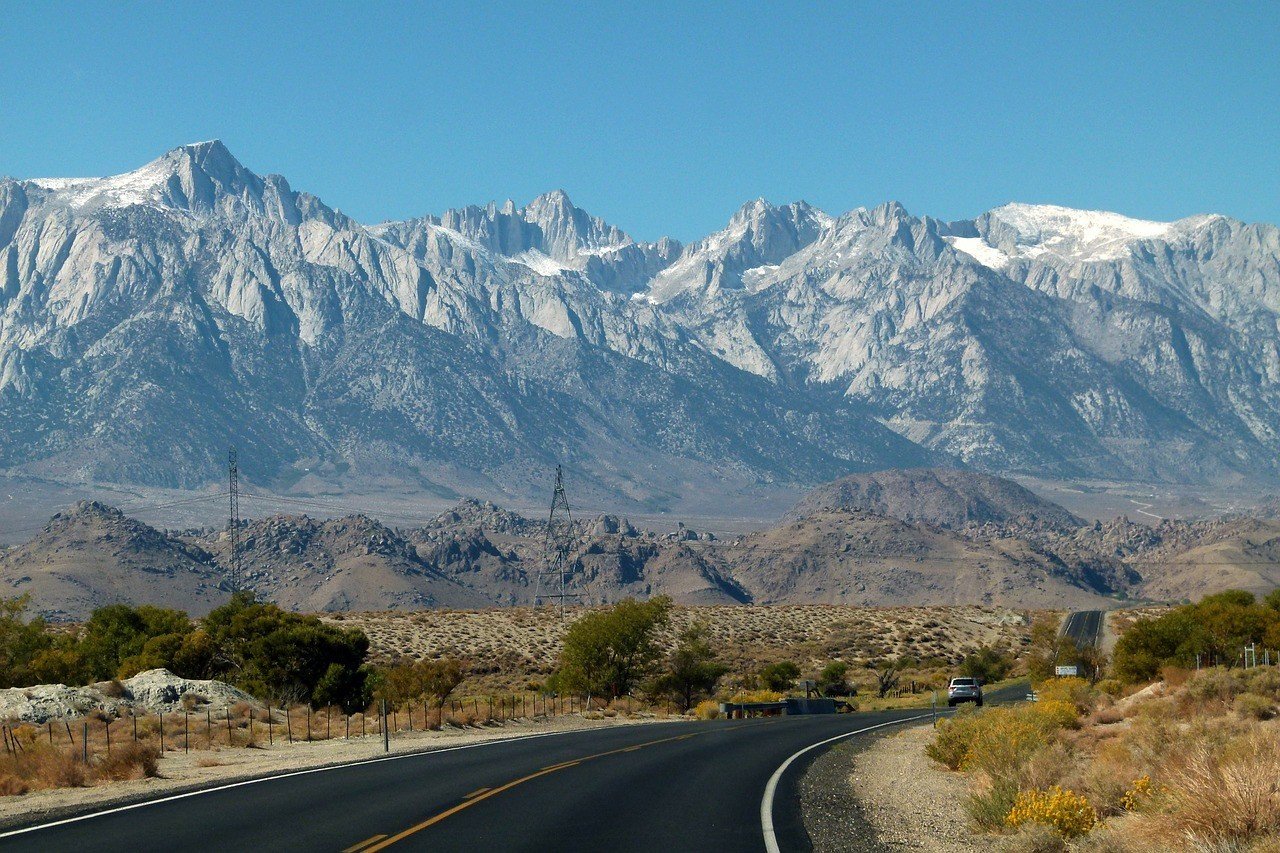 road eastern sierra nevada california road trip