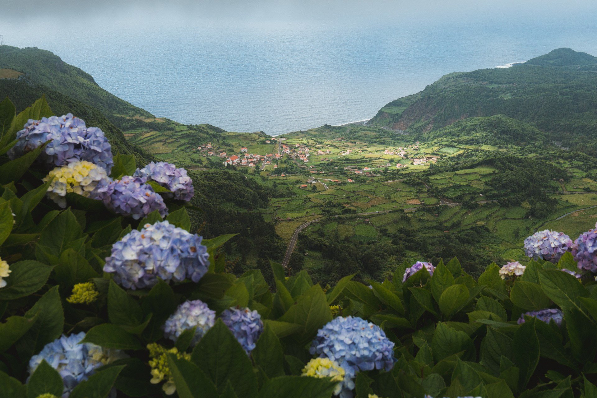 views while traveling on the Azores