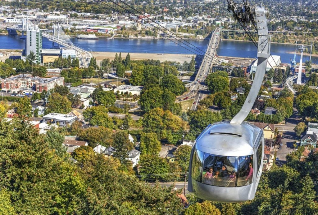 portland travel guide ohsu aerial tram