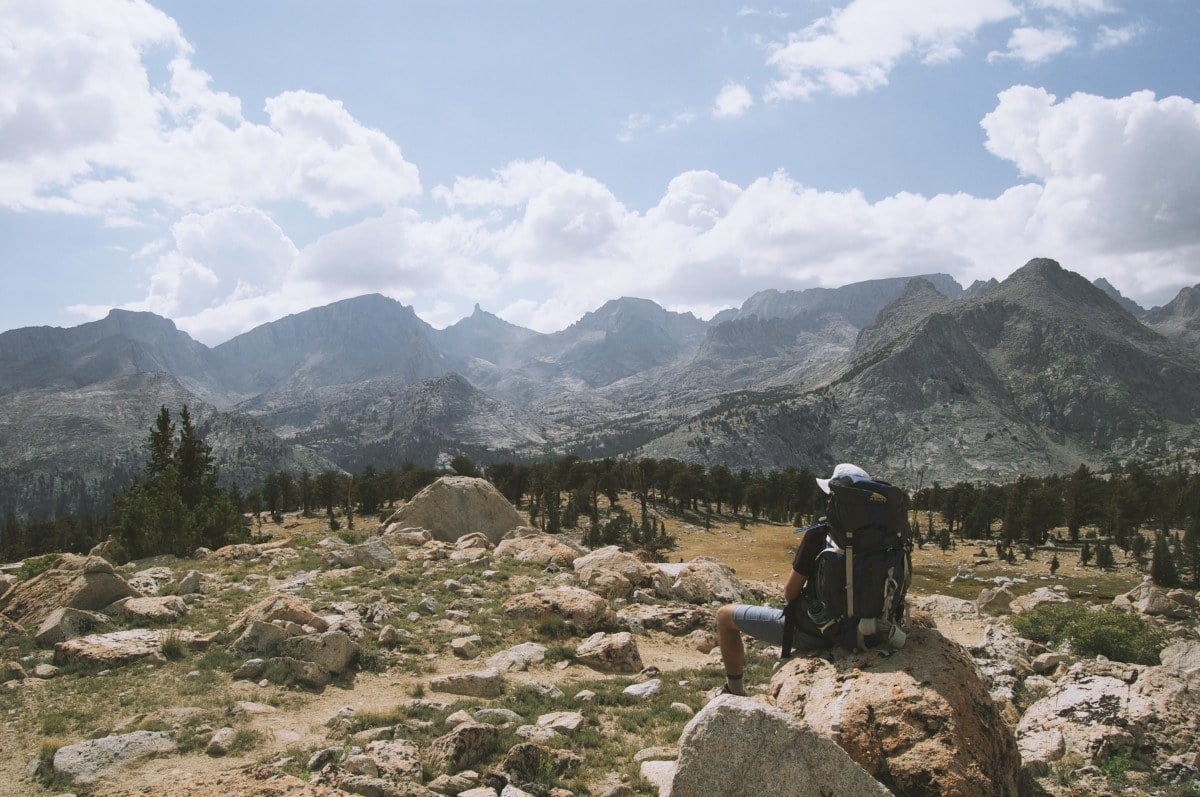 colorado hiker in the mountains