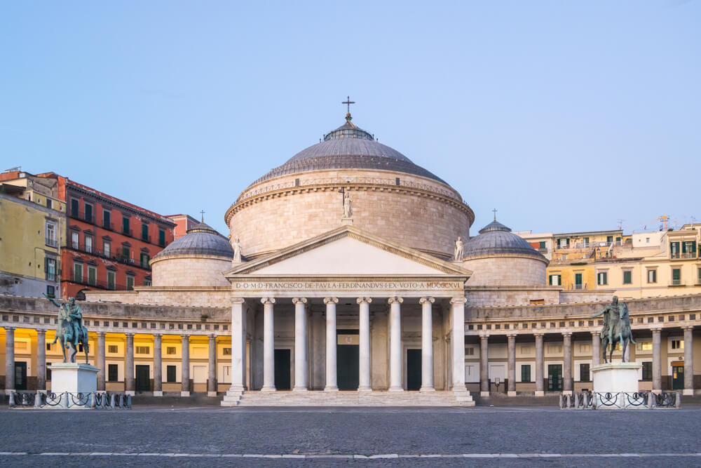 Piazza del Plebiscito ttd Naples Italy