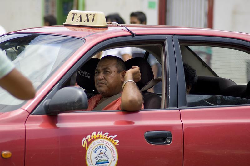 An official taxi - better for safety in Nicaragua