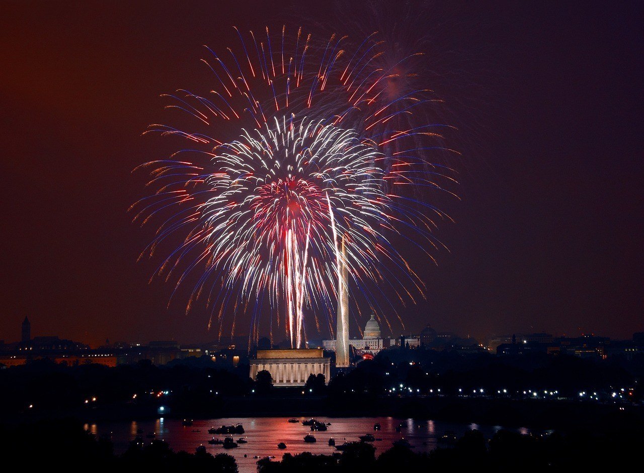 Fireworks in Washington DC - a fun thing to do in the USA