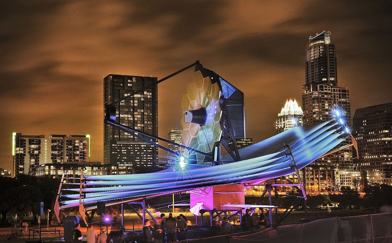 austin space telescope at night