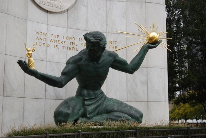 Spirit of Detroit monument