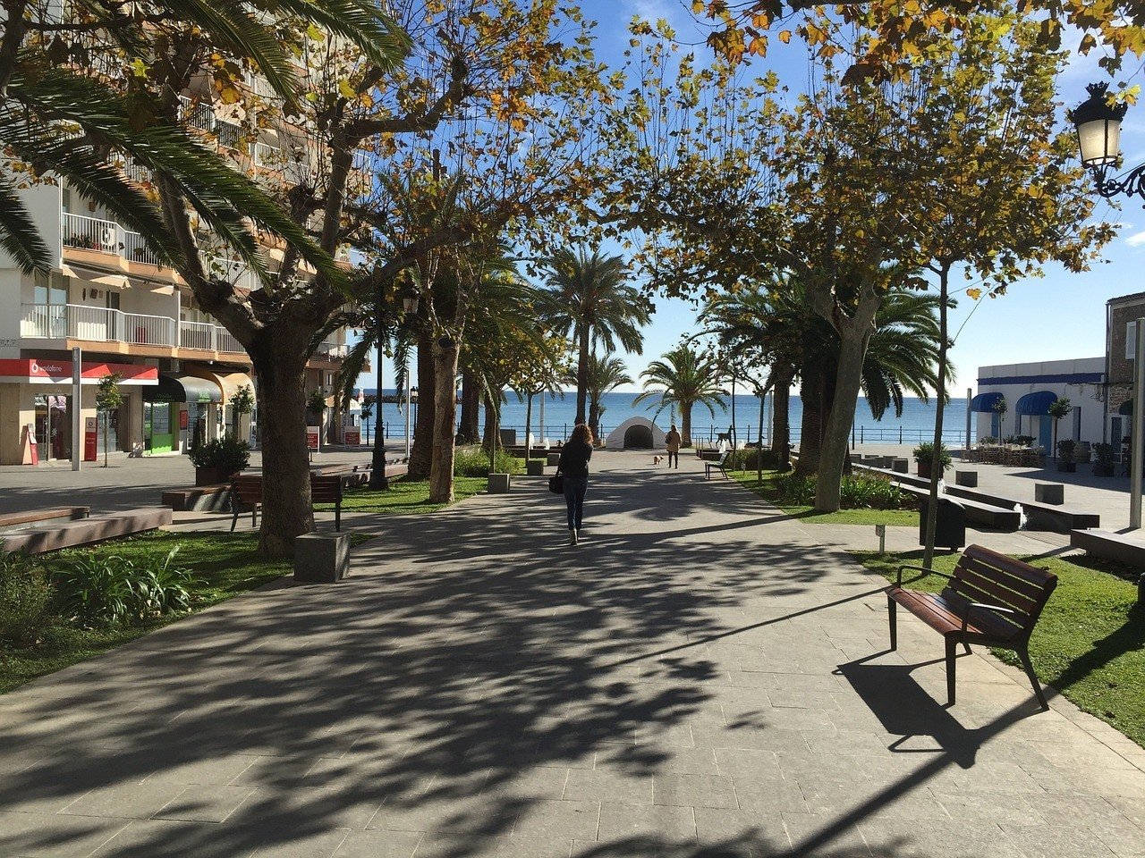 Beautiful alley in Santa Eulalia