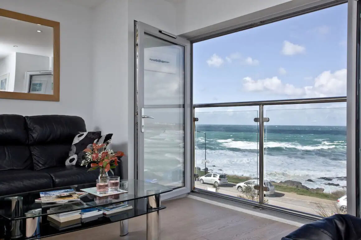 Stunning apartment overlooking Fistral Beach