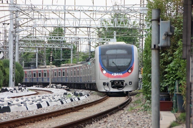 KORAIL train - public transport in South Korea