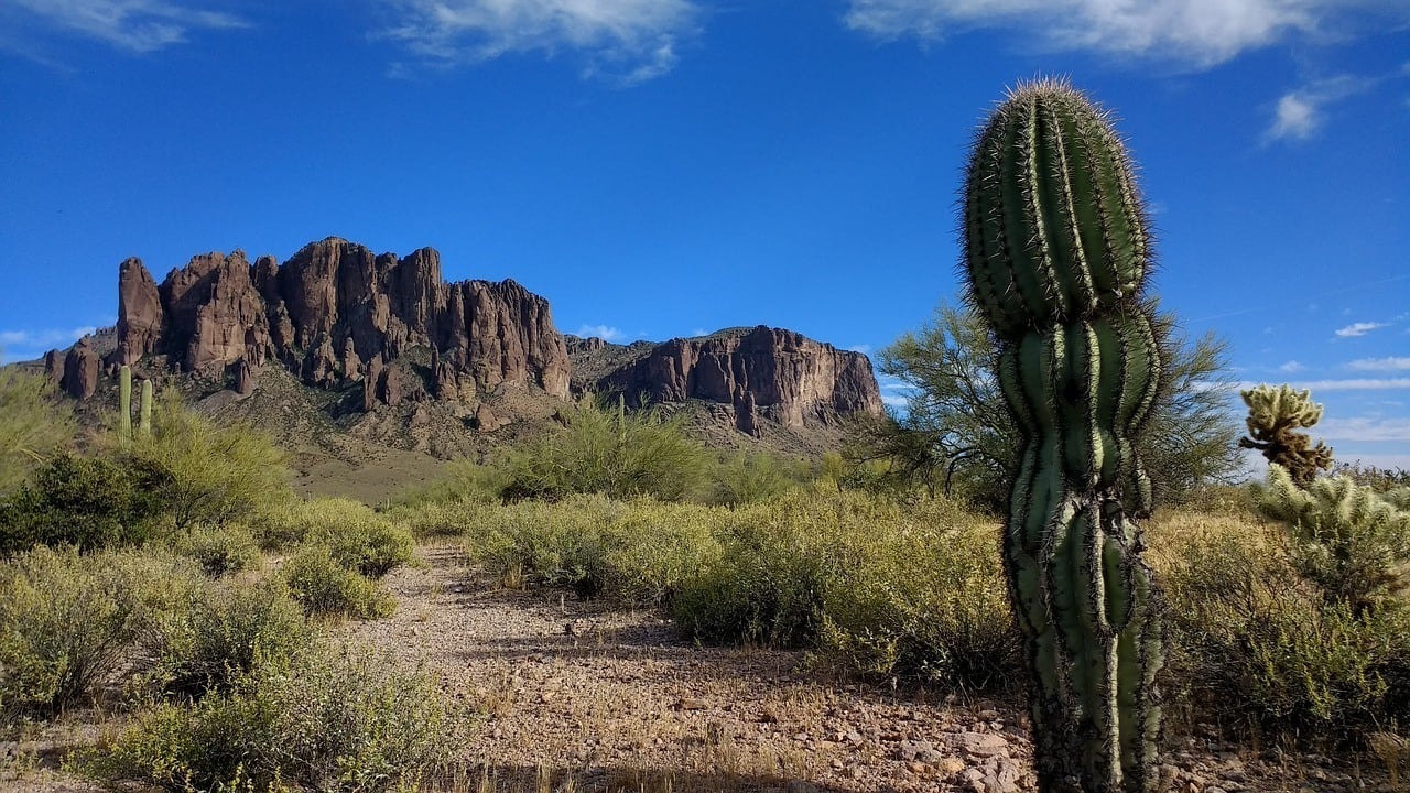 Superstition Mountains in Arizona