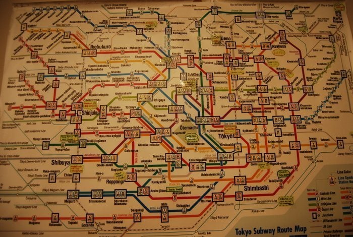 Tokyo Subway map