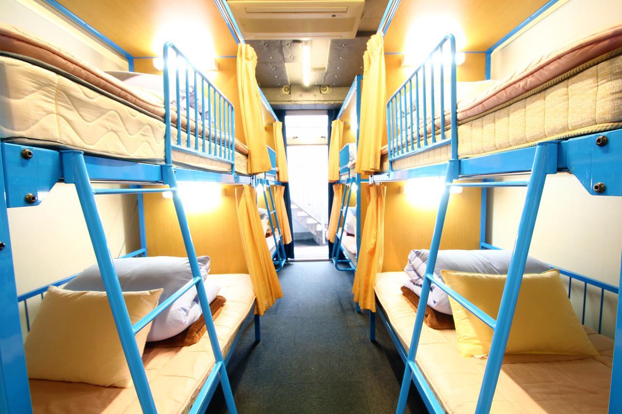 A dormitory in a hostel in Europe