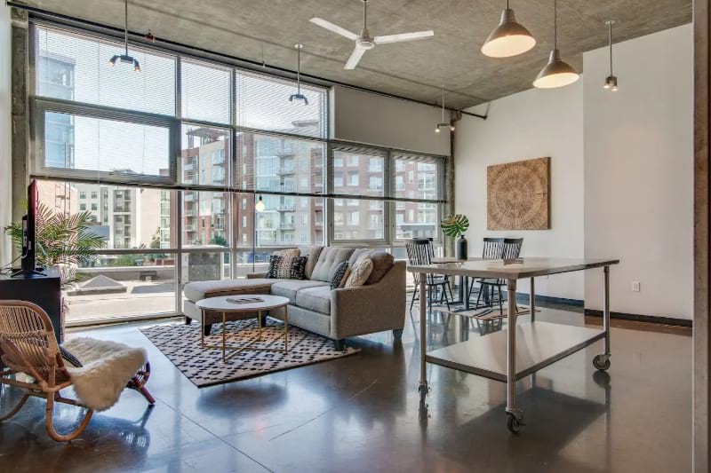 Chic loft apartment in The Gulch neighborhood