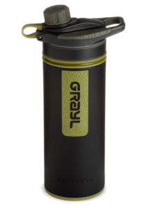 Grayls Geopress Water Bottle - great for rock climbers and hikers