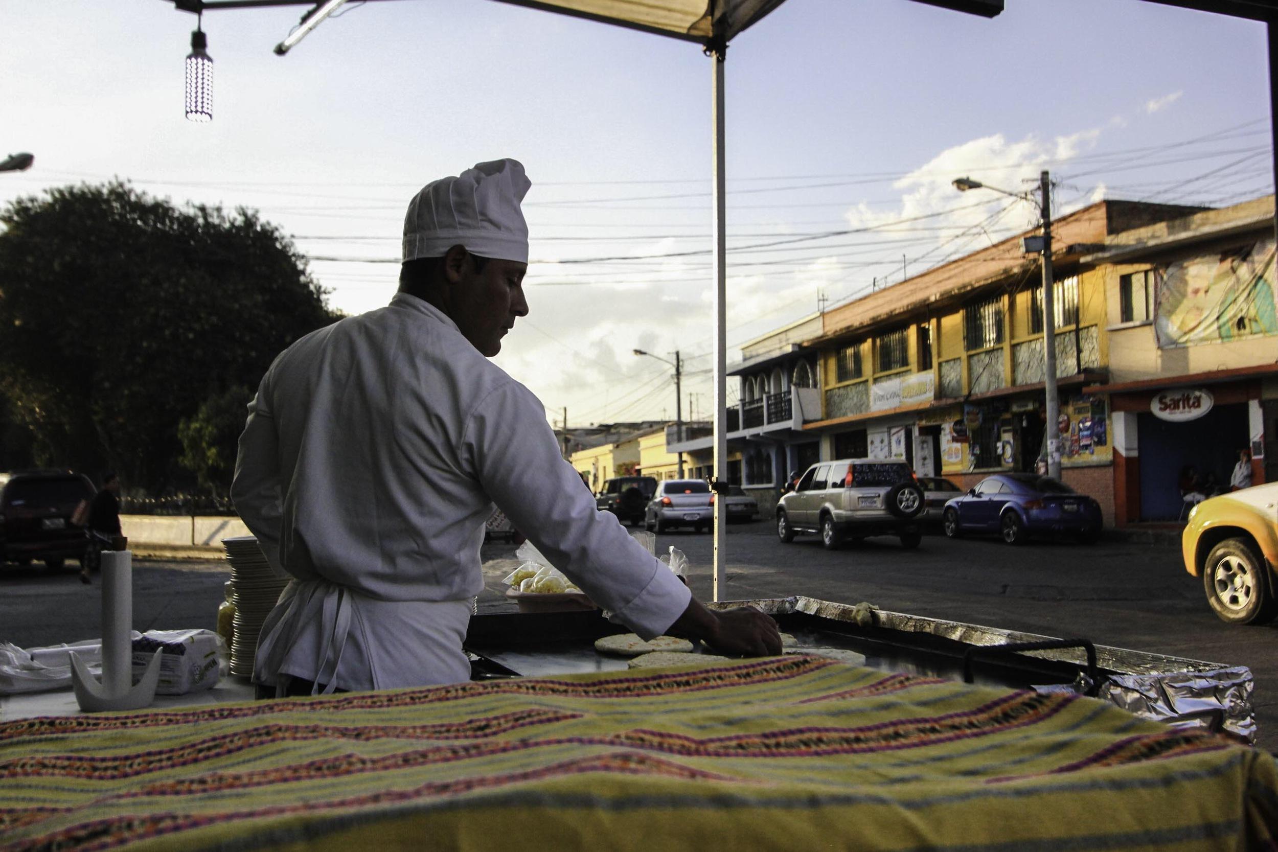 pupusas in Guatemala