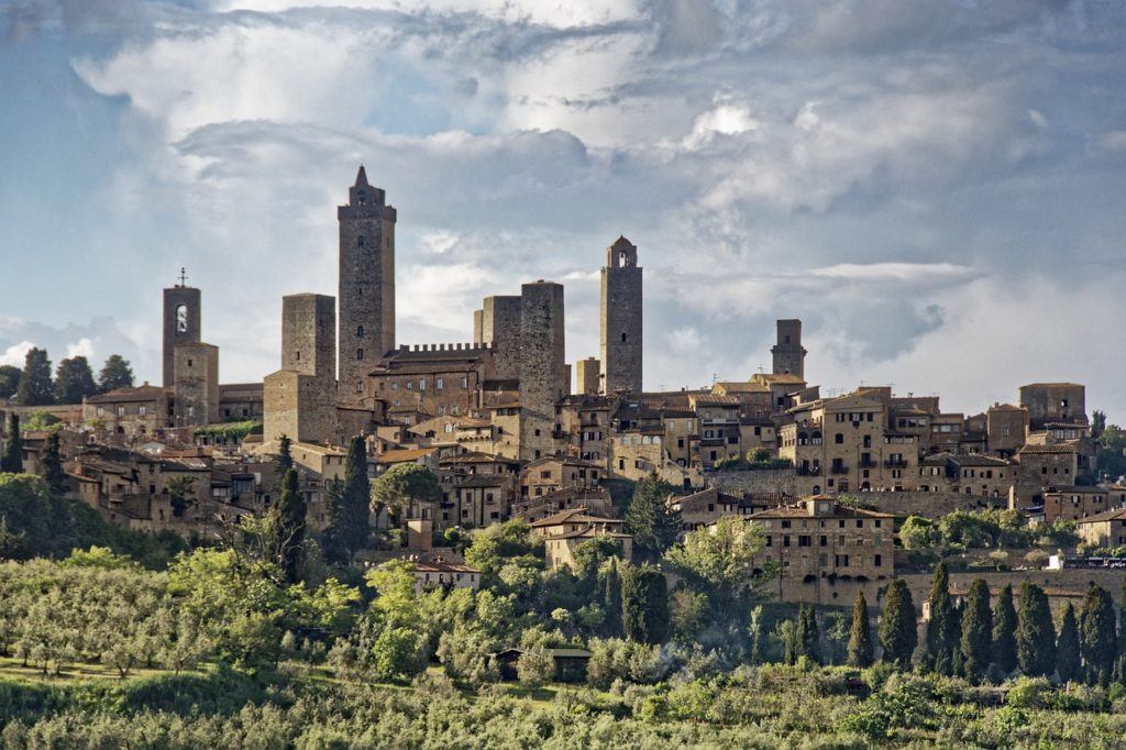 Tuscany Italy San Gimignano Historic Center