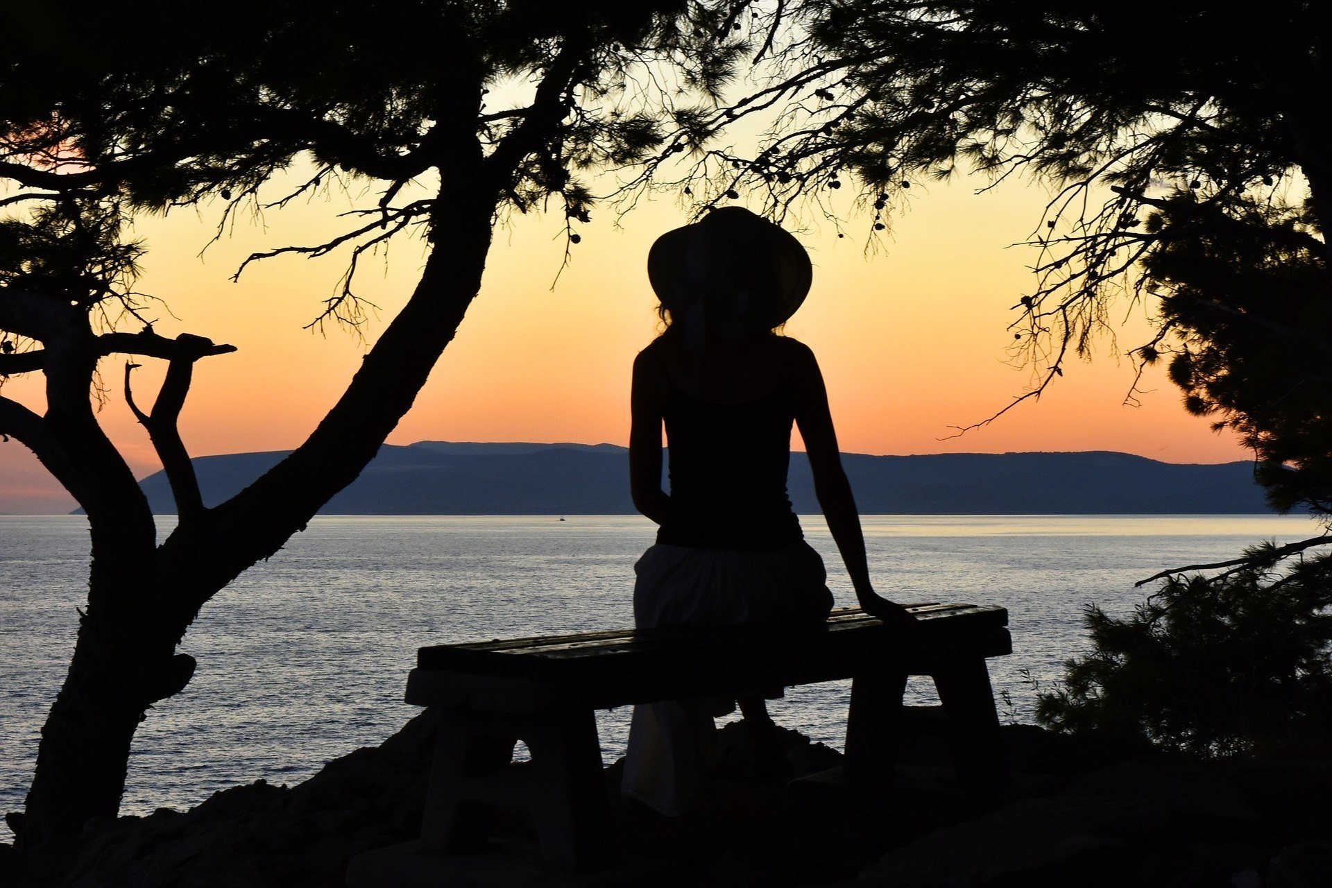 Female backpacker Croatia