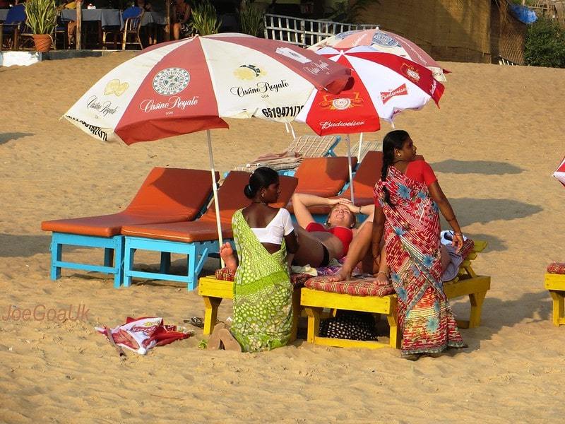 Foot Massage on The Beach