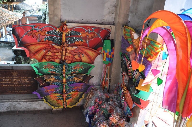 Ubud traditional art market Bali