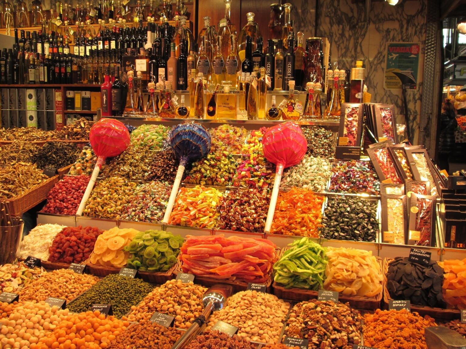 tourist areas of barcelona La Boqueria Market