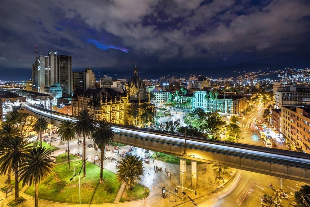 medellin at night