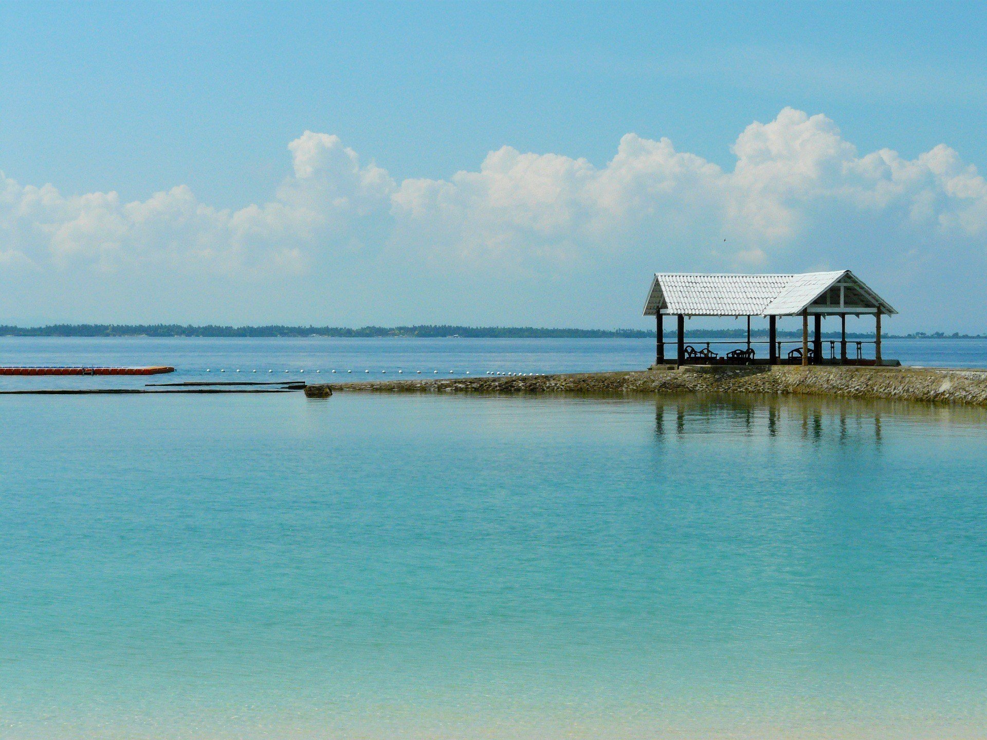 A beautiful beach lagoon in Cebu, Philippines