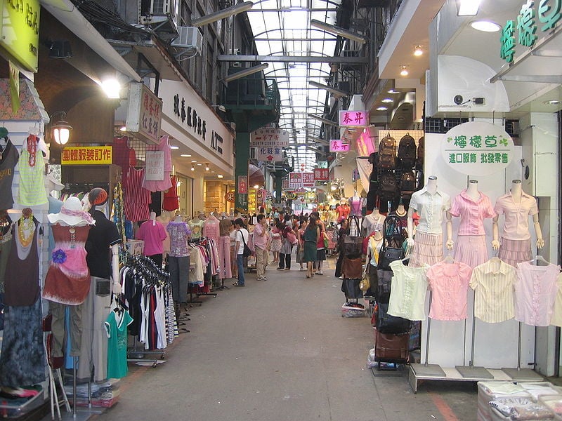 Shopping in Wufenpu District in Taipei