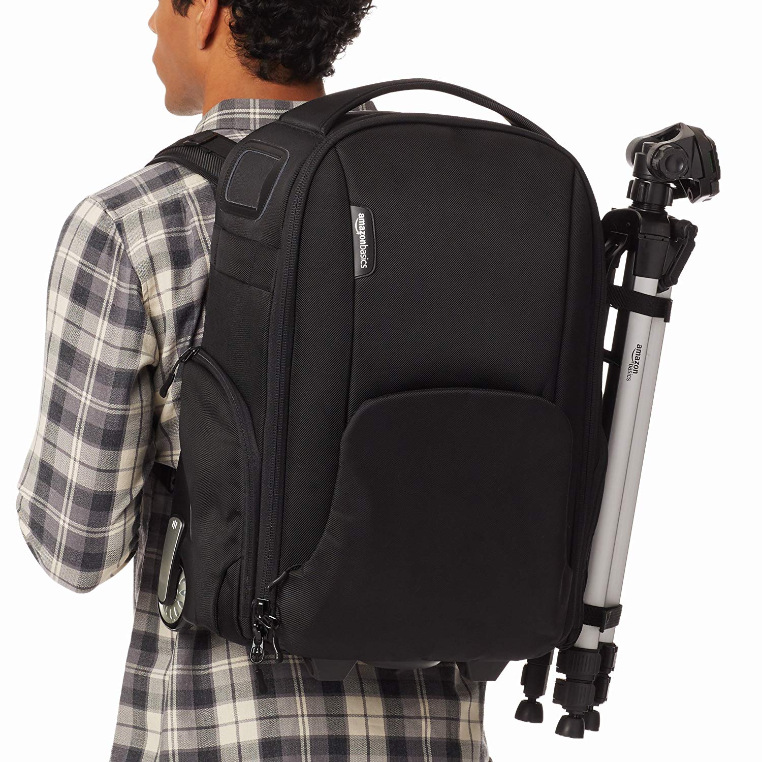 AmazonBasics Convertible Rolling Camera Backpack