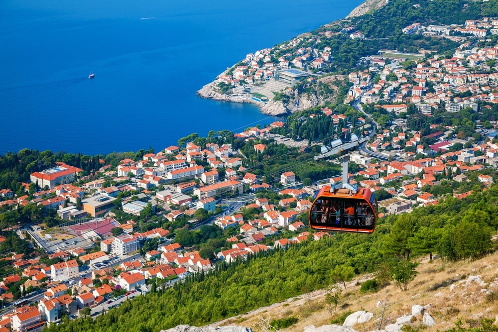 Cable Car Up Mount Srdj