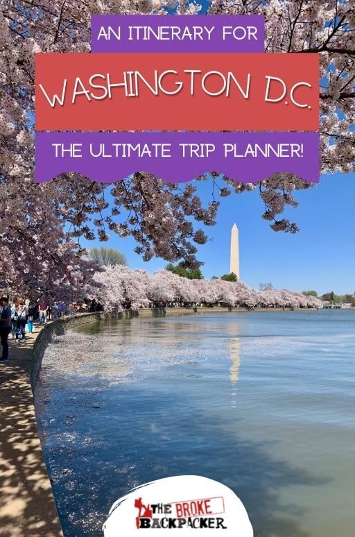 washington dc trip planner 3 days