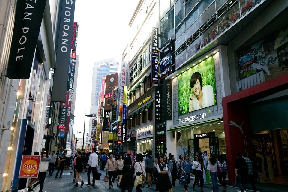 Myeongdong - the best area in Seoul for shopping