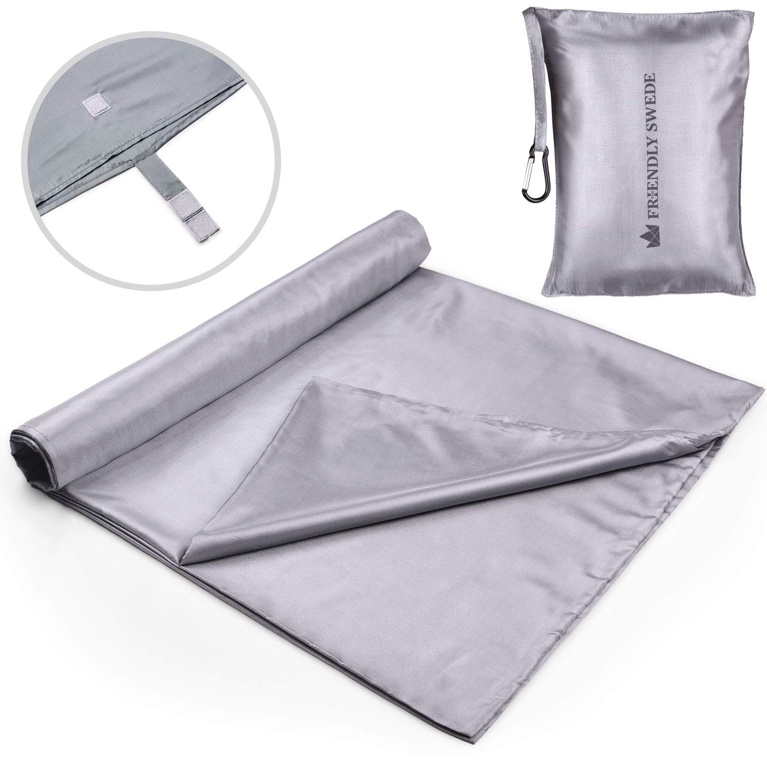 Olyfan Sleeping Bag Liner Sheet Lightweight Silk Soft Camping Travel Anti Bug Pillow Pocket Travel Pouch Traveling Camp Hotel Backpacking Prevent Dirty On Business Hotel 110 * 160 cm Random Color 