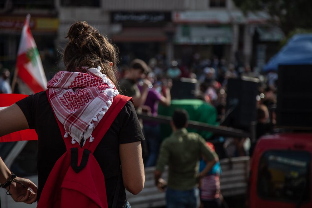 Female backpacker travelling in Lebanon