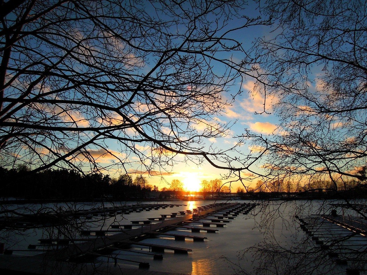 Sunset at Helsinki