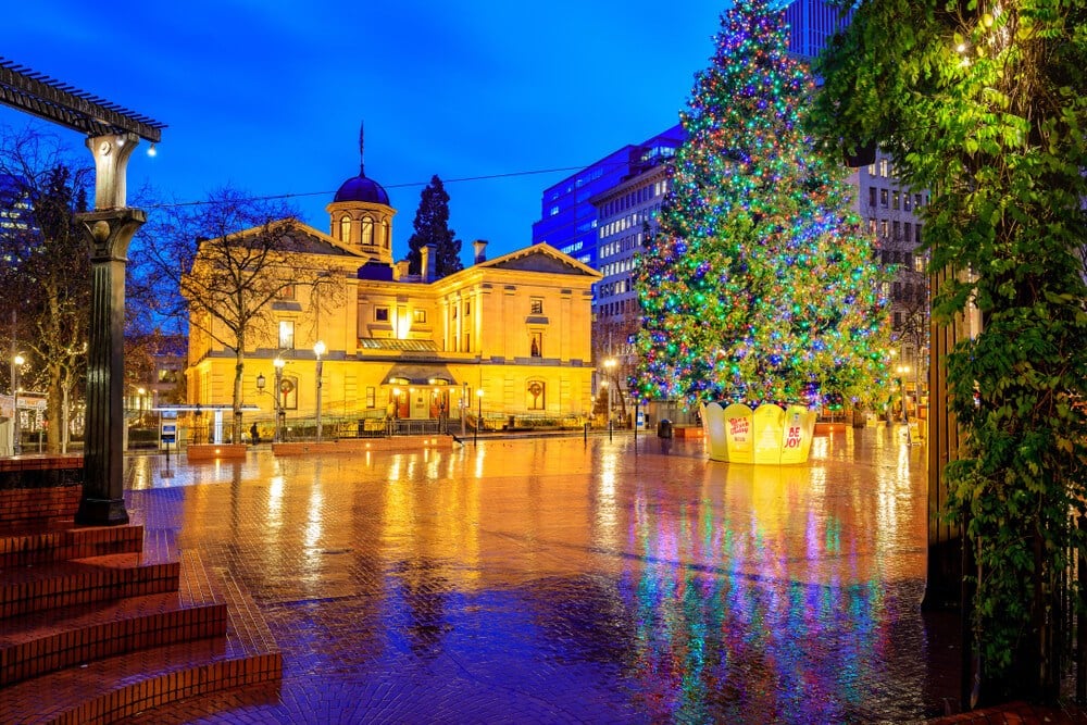 Pioneer Square at Christmas